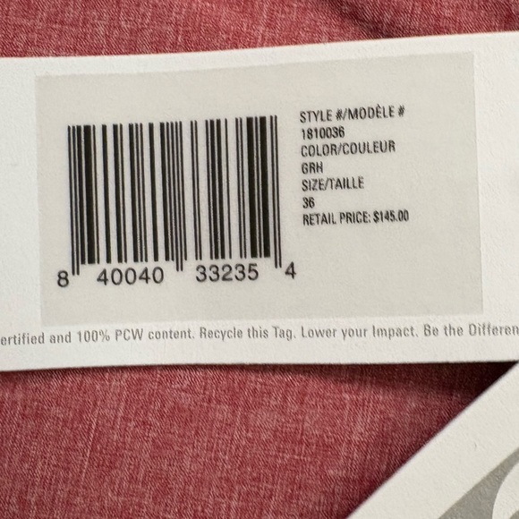 Outerknown NWT Apex Trunk Kelly Slater In Grenadine Size 36 - Picture 5 of 6